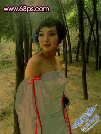 Photoshop调出偏黄照片鲜丽的红色调