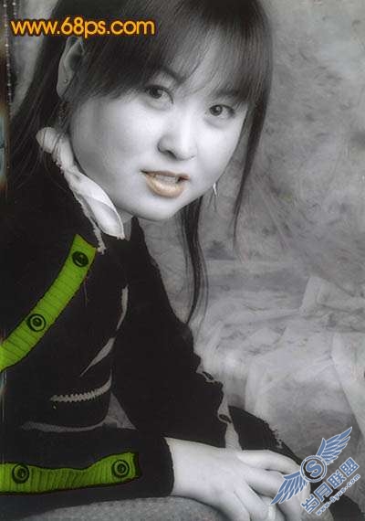 Photoshop照片处理:将黑白照片制作成为淡红中性色【图】_