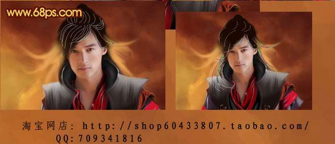 Photoshop鼠绘教程:制作超酷的古典帅哥【图】_