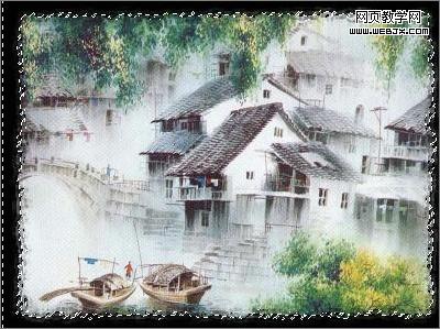 Photoshop照片处理教程:颓废边缘水彩画特效