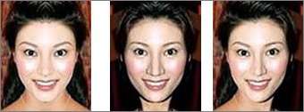 Photoshop出来的众多明星对称脸照欣赏