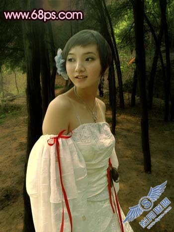 Photoshop调出偏黄照片鲜丽的红色调