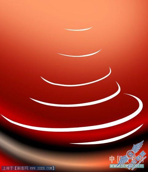 Photoshop打造浪漫星光闪烁圣诞树背景