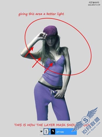 Photoshop合成美女与兽中之王插画