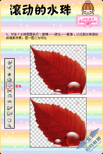 PhotoShop教程:制作水泡向上滚动GIF动画