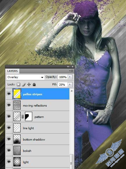 Photoshop合成美女与兽中之王插画