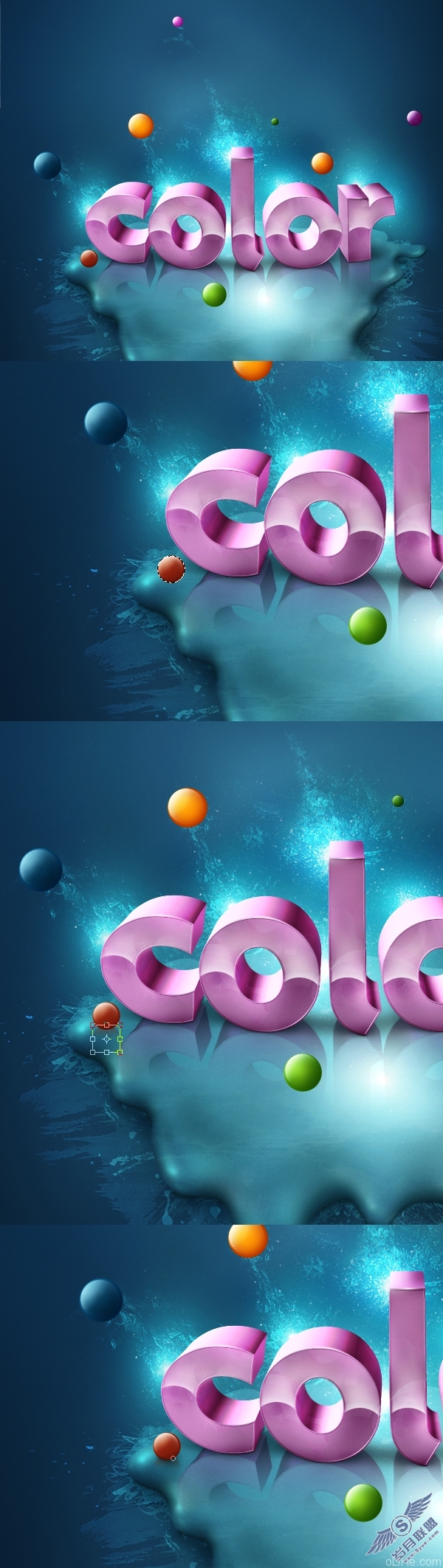 photoshop制作3d文字教程(第二部分)
