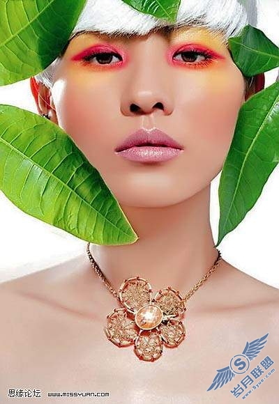 photoshop教程: 给MM照片上通透靓丽的彩妆