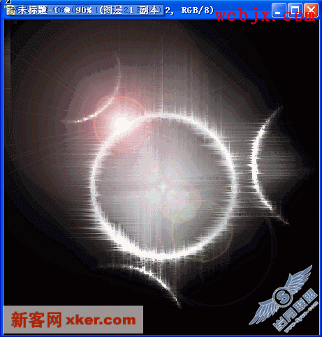 Photoshop制作精美银河系日食效果图