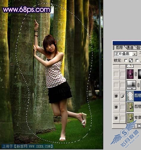 Photoshop调出照片动人的梦幻紫色调
