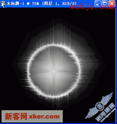 Photoshop制作精美银河系日食效果图