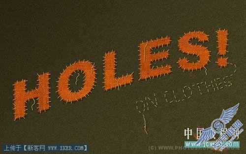 Photoshop教程:教你打造可爱补丁文字效果