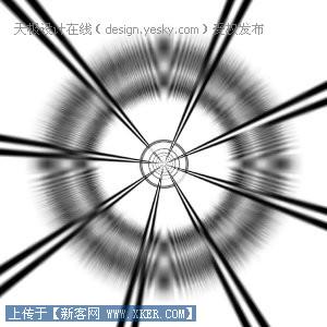 Photoshop渲染类滤镜做特效:放射炫光(2)