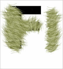 Photoshop笔刷巧做青草字特效