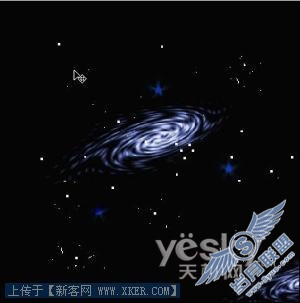 Photoshop基础教程:绘制宏伟的银河系图