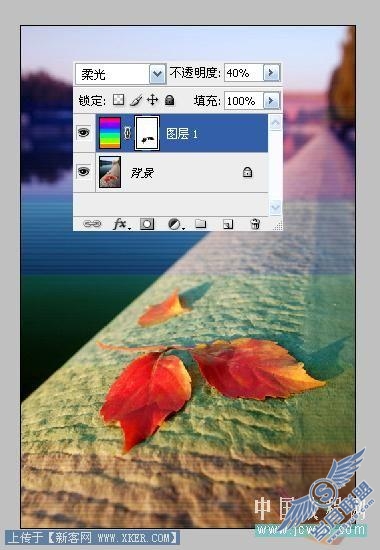Photoshop入门教程:简单给图片做彩色抽丝效果