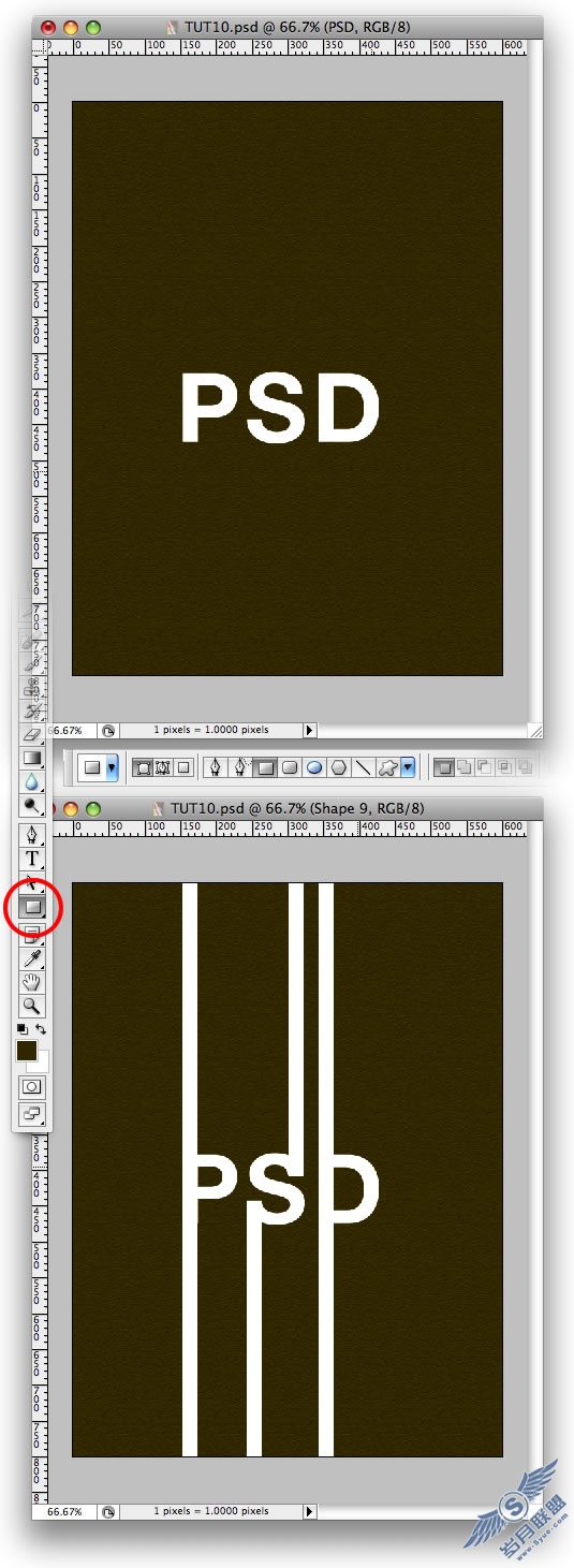Photoshop绘制质感污染特效的PSD海报
