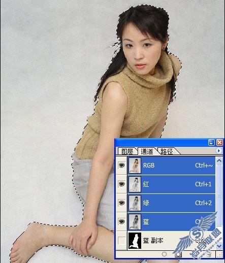 利用Photoshop通道来实现快速简单抠图