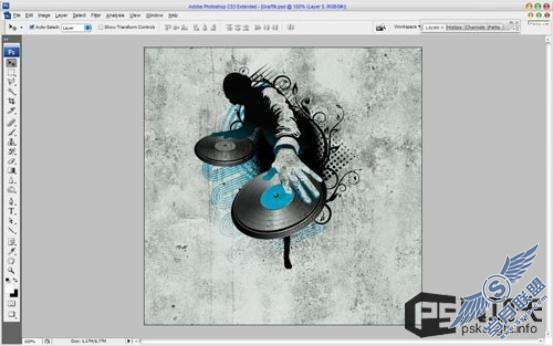 Photoshop设计制作DJ音乐海报教程