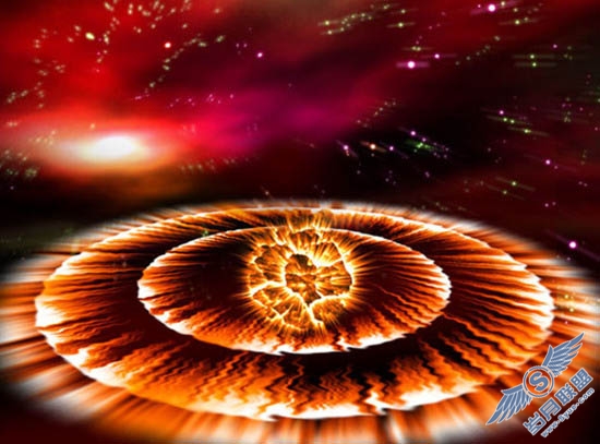 PhotoShop教程:制作星河体系火焰冲击波场景