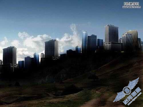 Photoshop合成壮丽的概念艺术城市