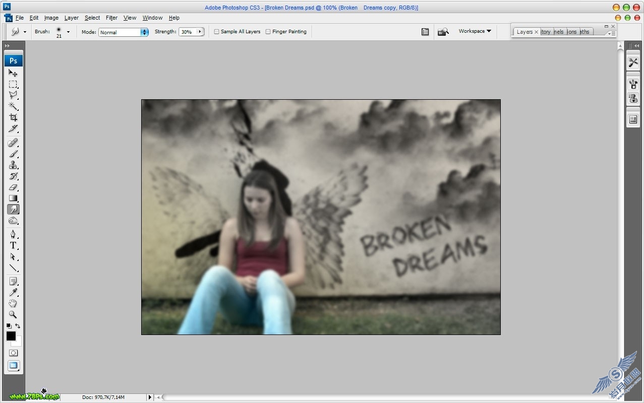Photoshop照片合成:Broken Dreams破碎梦