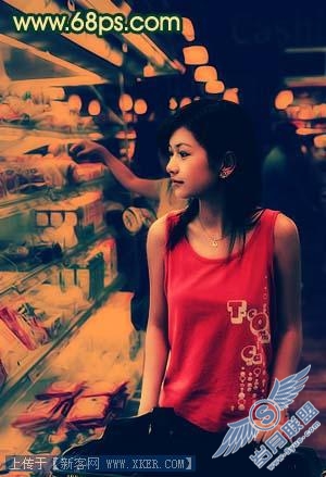Photoshop调出照片的陈旧暖色调