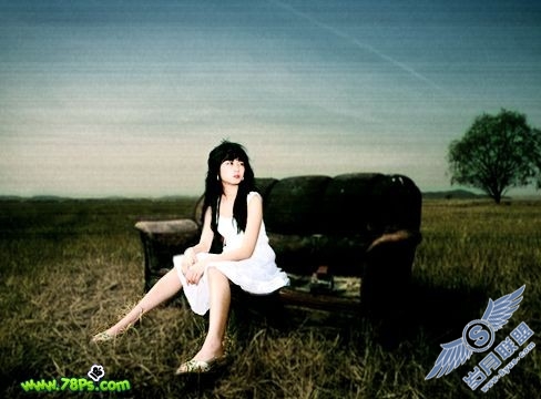 Photoshop调出模特照片古典颓废色彩