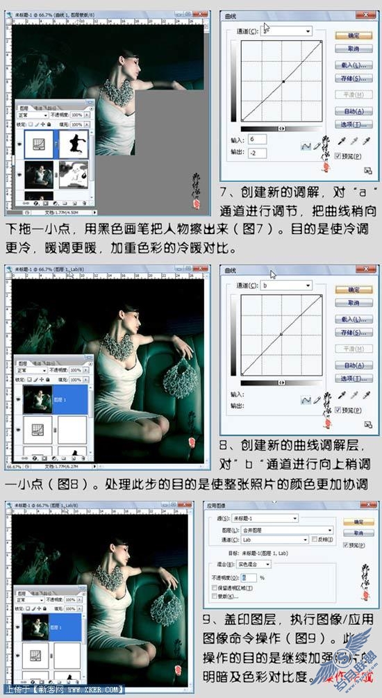 Photoshop强烈对比调图教程