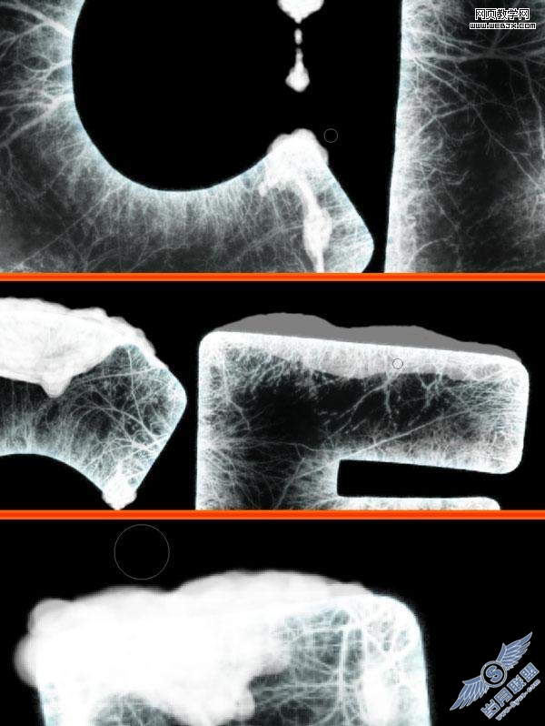 Photoshop教程:打造冰冻的冰雪文字效果