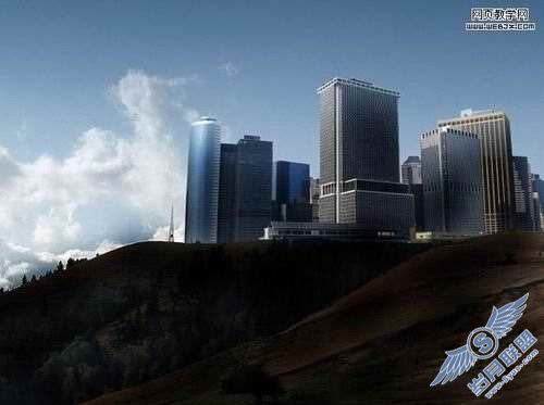 Photoshop合成壮丽的概念艺术城市