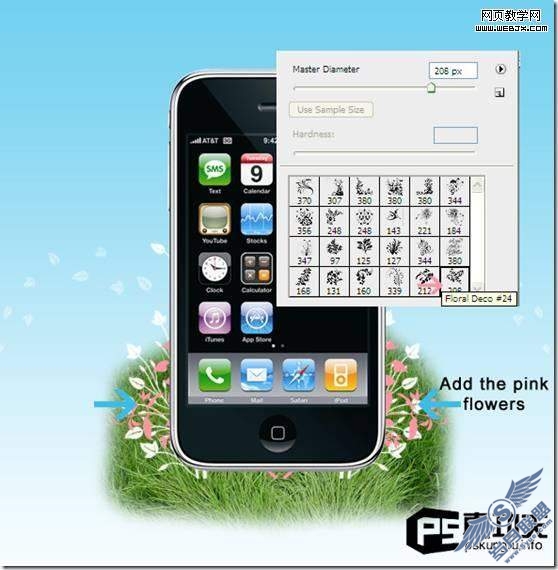 Photoshop合成:制作炫酷的苹果<a href=http://www.syue.com/Digital/Mobile/ target=_blank class=infotextkey>手机</a>天空之城