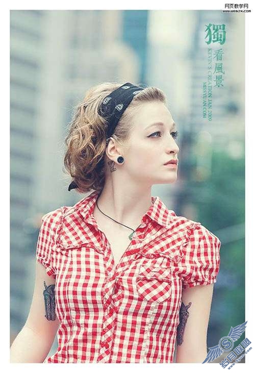 Photoshop照片处理:调色出外景人物照片柔和的暖色调【图】_