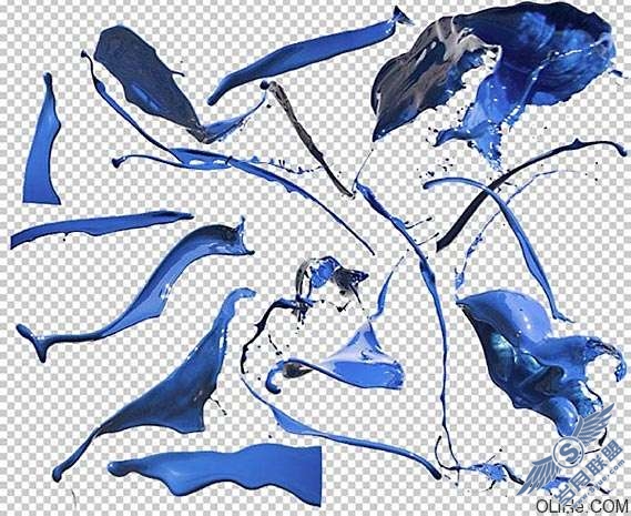 Photoshop制作蓝色油漆上的游艇【图】_