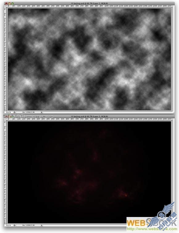 photoshop教程:制作北京2008标志的海报