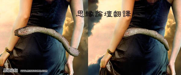 PS合成捆满树枝的美女