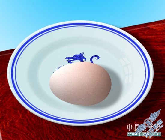 Photoshop教程:绘制盘子里新鲜的蛋清蛋黄