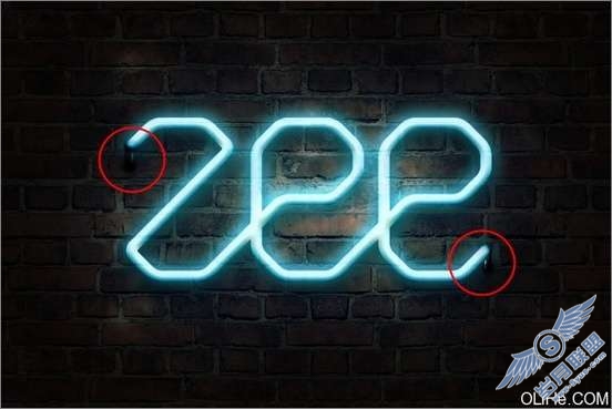 Photoshop文字特效:制作霓虹灯文字_