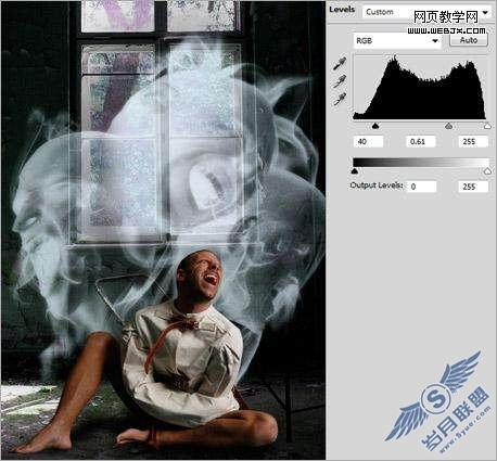 Photoshop合成震撼的狂人呐喊效果【图】_
