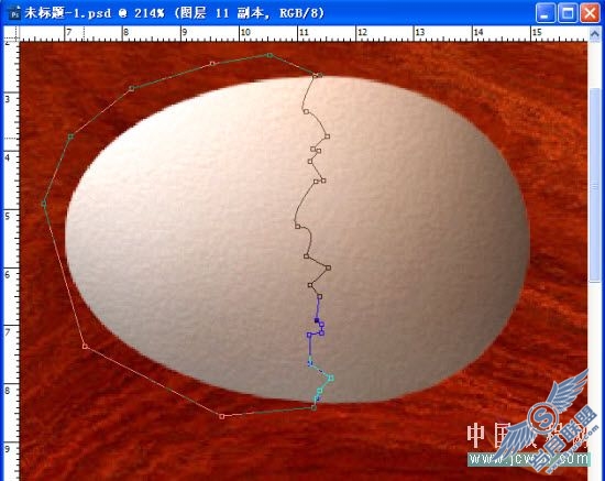 Photoshop鼠绘教程:绘制盘子里刚打开的鸡蛋(上)