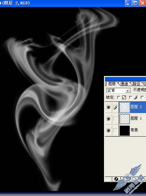 Photoshop滤镜轻松制作缭绕的烟雾