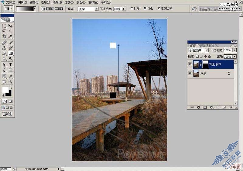 Photoshop照片处理:利用通道调色为公园照片换色彩