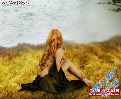 Photoshop用多种素材合成唯美古代遗址