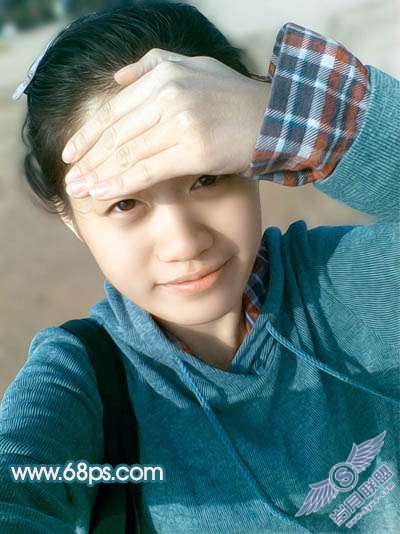Photoshop照片处理:快速把凌乱人物照片处理干净【图】_