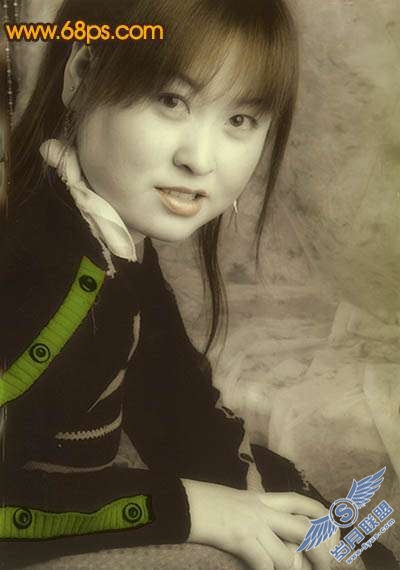 Photoshop照片处理:将黑白照片制作成为淡红中性色【图】_
