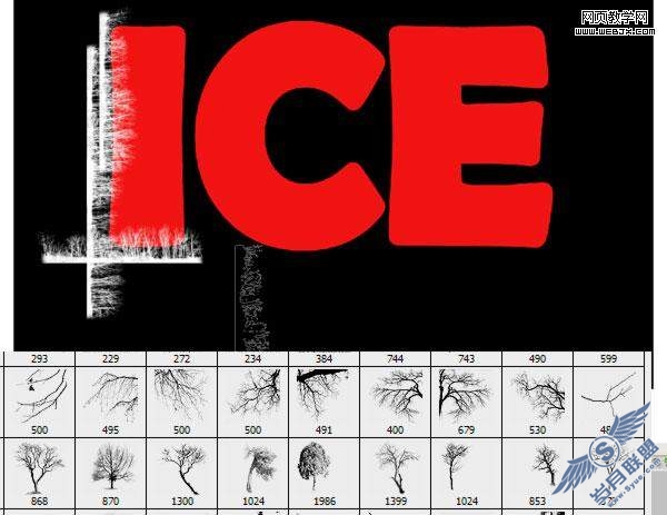 Photoshop教程:打造冰冻的冰雪文字效果