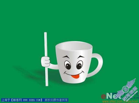 Coreldraw打造可爱俏皮的卡通杯子