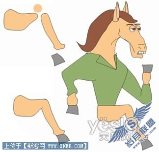 CorelDRAW绘制简笔卡通动物造型_天极设计在线转载编辑