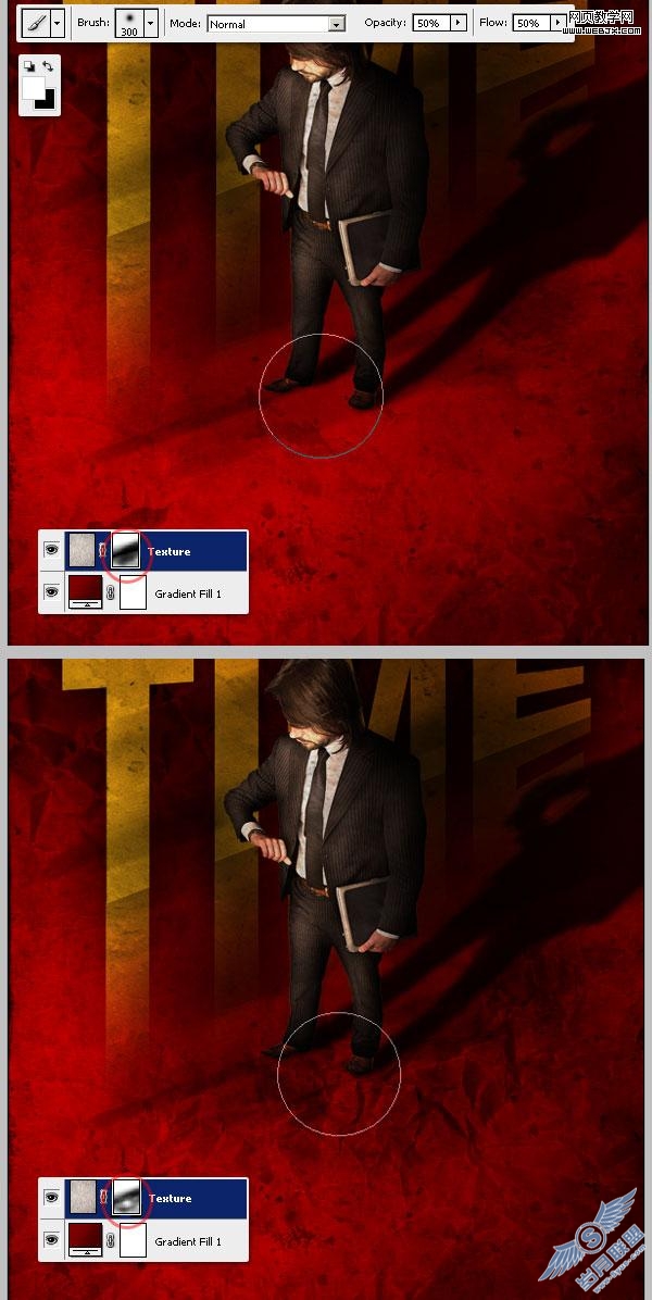 Photoshop合成教程:建构主义职场海报