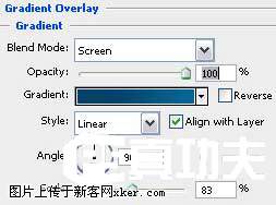 Photoshop制作蓝色风格的网站首页模板